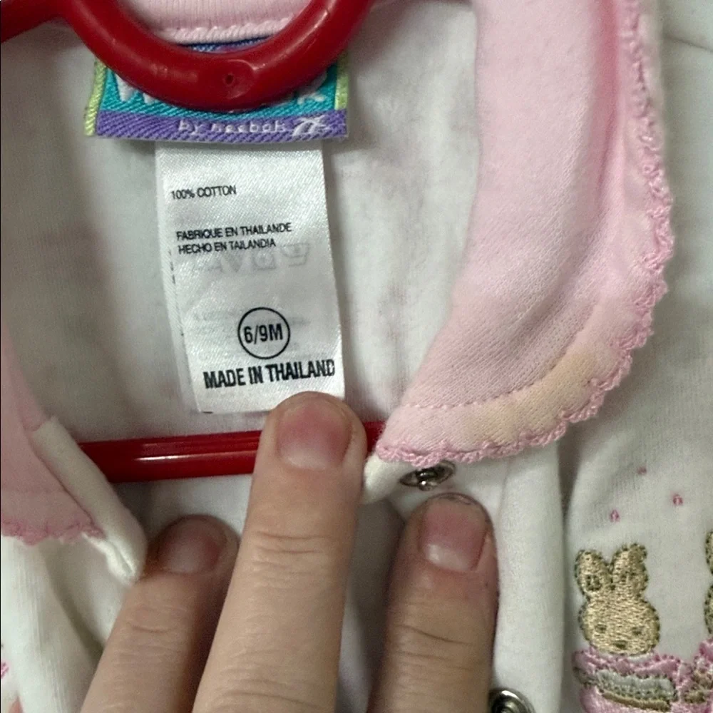 Charming Pink and White Kids Footie 90’s